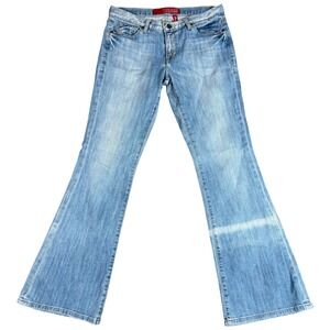 Guess Melrose Flare Jeans Womens 30 (30x31.5) Blue Denim Stretch Light Wash
